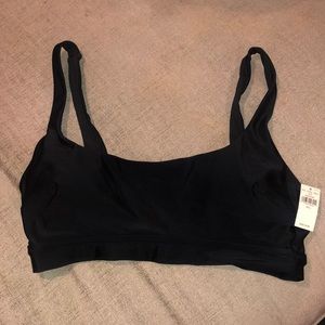 NWT Aerie black size large bikini top